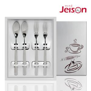 스테인리스 티스푼 티포크 4P 세트 디저트 스푼 포크