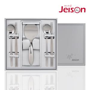 퍼주박 진공주걱 P형 수저 2인 세트 스텐 주방 수저 주걱 세트