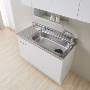 샤인 스테인레스 원룸 사무실 탕비실 싱크대 1200개수대(점보볼/좌)