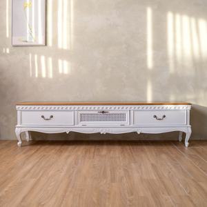 푸트리 프렌치 엔틱 원목 TV 거실장