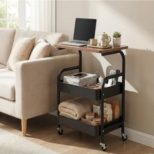 이동식 트롤리 선반 사이드 테이블 감성 협탁 거실 주방 소파 침대 옆 철제 틈새 정리 수납