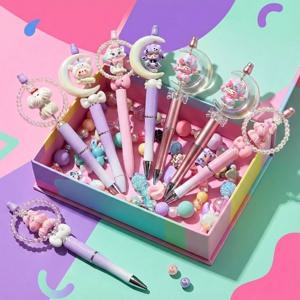 비즈 볼펜 꾸미기 볼꾸 DIY 만들기 키트 - 귀여운 볼꾸재료 파츠 세트 KIT 펜꾸미기