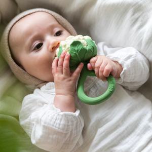 천연소재 딸랑이 & 치발기 베이비토이 바스토이 - 래틀콜리플라워