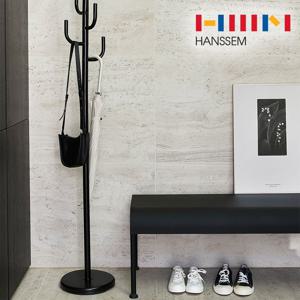 선인장 행거 스탠드 옷걸이 이동식 드레스룸 고정식 철제 튼튼한 행거 (블랙)