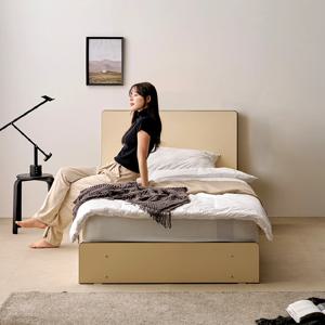 한샘몰pick 보니애 룬덴 LED 조명 호텔 수납 침대 프레임 SS (매트 선택)