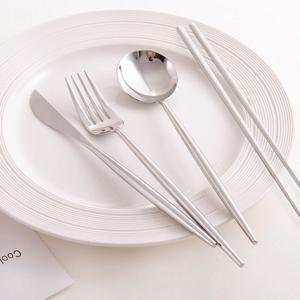 1+1 포투 유로 스테인레스 한식/양식 커트러리 4종 2세트 총 8개