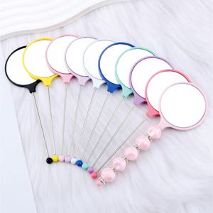 거꾸 원형 거울 꾸미기 만들기 DIY 비즈 볼꾸 빗꾸 동대문