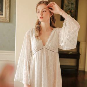 벨라 여성 럭셔리 원피스 잠옷 북유럽풍 공주 파자마 홈웨어(셀프웨딩,만삭촬영)