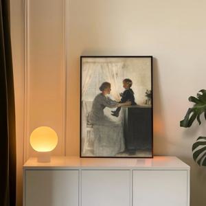 북유럽 명화 그림 포스터 액자 - 엄마와 아기 by 피터 일스테드