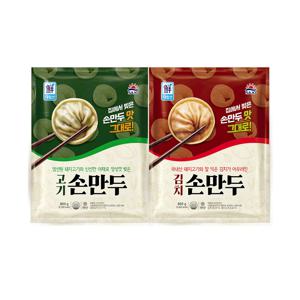 고기손만두 800g*1개+김치손만두 800g*1개