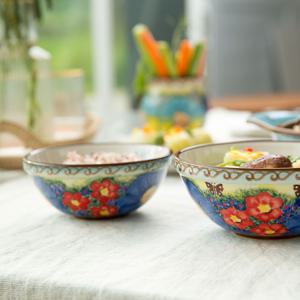 폴란드풍 파뷔에 슐레지엔  아네모네 공기 밥그릇