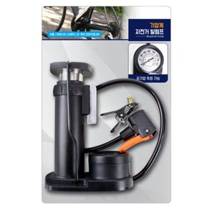 기압계 자전거 발펌프 타이어 프레스타 던롭 튜브 바람 휴대용 공기주입기
