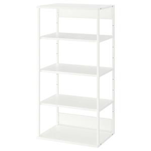 플랏사 선반 5단 화이트 60x40x120cm