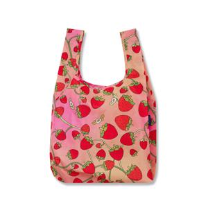 휴대용 장바구니 접이식 시장가방 Strawberry Blossom
