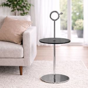 THR-028 도넛 사이드 테이블, 스모크 그레이