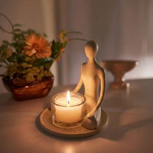 명상 캔들홀더 + 티라이트 향초 4p SET