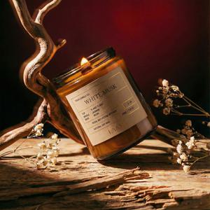 우드심지 소이 캔들 200g 5가지향 대형 향초 힐링 불멍