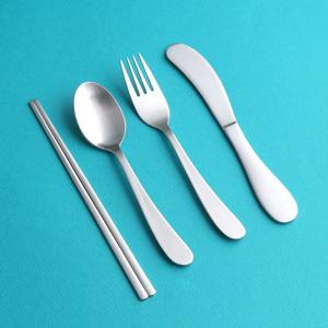 어린이수저&커트러리 굿럭 4종 (스푼+포크+젓가락+어린이나이프)