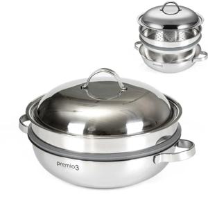통3중 인덕션 2단 찜냄비 28cm 찜기 찜솥