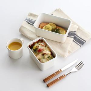 [리퍼] 화이트바디 법랑 사각 오븐용기 2사이즈