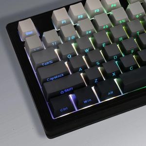 모노블랙 다크 그라데이션 키캡 (133key) 측면 OEM PBT 기계식 키보드