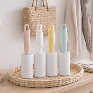 사선컷팅 돌돌이 테이프 클리너 핸디형 (본체+리필2롤) 먼지 털 제거 롤테이프