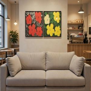 앤디워홀 - Flower 팝아트 꽃 그림 포스터 명화 카페 사무실 주방 원룸 액자