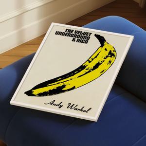 앤디워홀 바나나 포스터 팝아트 매장인테리어 액자 벨벳언더그라운드