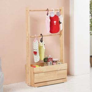 플루피 반려동물 옷장 강아지 반려견 옷걸이 행거 2단 2color