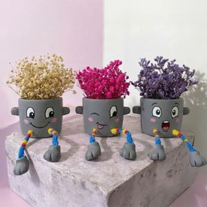 안개꽃 프리저브드 플라워 페인팅 화분 만들기 키트