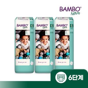 밤보그린 기저귀 6단계 대용량 팬티형 38매입x3팩 1박스