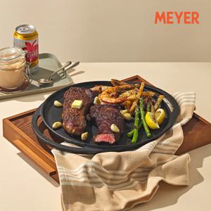 프리시즈닝 무쇠 주물 플랫 그리들 30cm