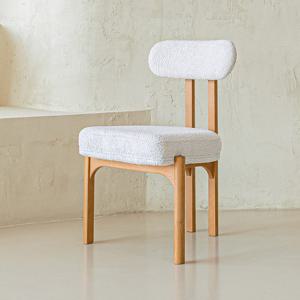[리퍼] 오아르 벤 원목 부클레 패브릭 의자
