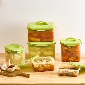 이지앤프리 올라잇킵 신선보관 핸들 김치통 1.4L 2P