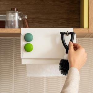 철제 키친타올 멀티 홀더 티슈형 롤형 호환 다용도 마그넷 키친타올 걸이 오염방지