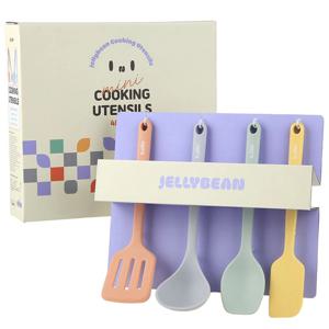 에지리 젤리빈 미니 세트 4P - 실리콘 조리도구