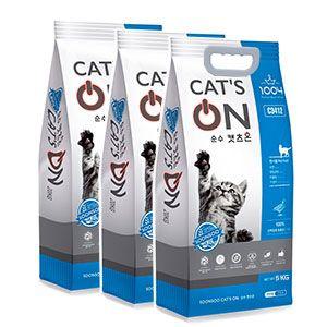 대용량 고양이 사료 캣츠온 5kg x 3개