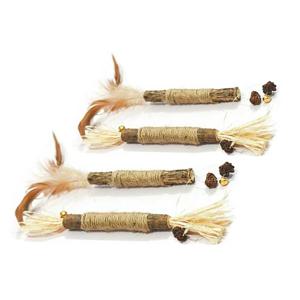 펫츠몬 마따따비 건강스틱 고양이 장난감 깃털 2p + 옥수수잎 2p 세트, 혼합색상 1세트