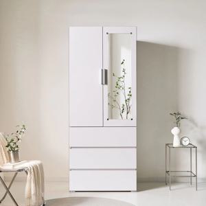 아론 2000 키큰 3단서랍 거울 옷장 800