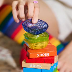 체키 사각 미니 소스볼 체크 접시 8 COLOR