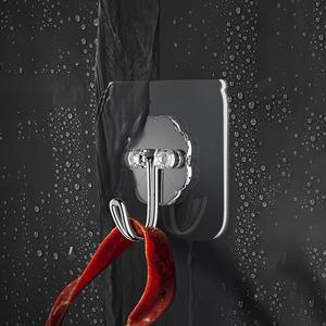 초강력15kg못없이액자걸기 무타공 투명매직후크 접착고리 벽옷걸이 20pcs