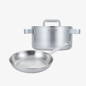 316 24CM 후라이팬 + 316 20CM 양수냄비