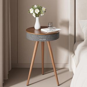 [해외] 블루투스 스피커 협탁 커피 테이블 무선충전