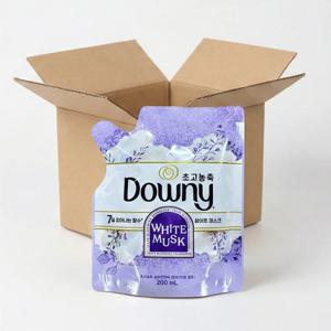 다우니 섬유유연제 화이트 머스크향 미니 파우치 200ml 48개 1박스 (총 9.6L)