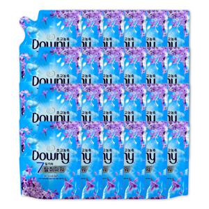 다우니 섬유유연제 레몬그라스와 라일락 미니 파우치 200ml 24개 세트 (총 4.8L)