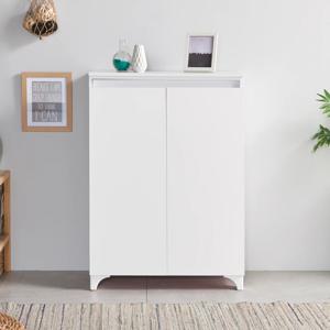 마홀앤 플로어 신발장 H1000 중형 4단 화이트