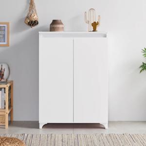 마홀앤 플로어 신발장 H1100 대형 5단 화이트