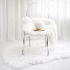 사계절 감성 인테리어 인조 양털 장모 퍼러그 거실 원형 카페트