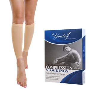 오른쪽다리저림 의료용 압박스타킹 유레그 1430 살색 종아리형 고강압 30~40mmHg