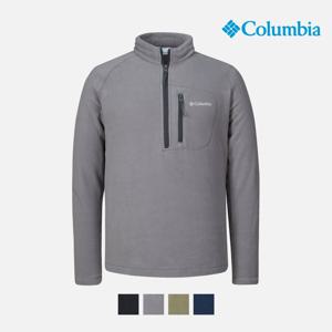 (신세계의정부점)컬럼비아 [남성] 솔리드 4컬러 하프 집업 기본 플리스 티셔츠 C64XO6410